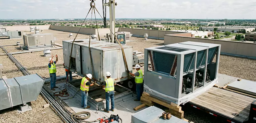 Commercial Air Handling Unit Replacement in Fort Mill