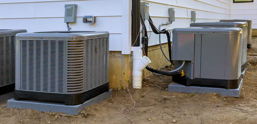 Central Air Condenser Setup in Fort Mill
